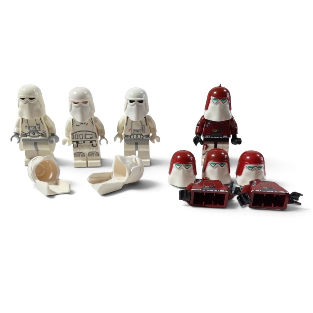 LEGO Star Wars Minifigures Lot Snowtroopers & Galactic Marine Trooper & Parts